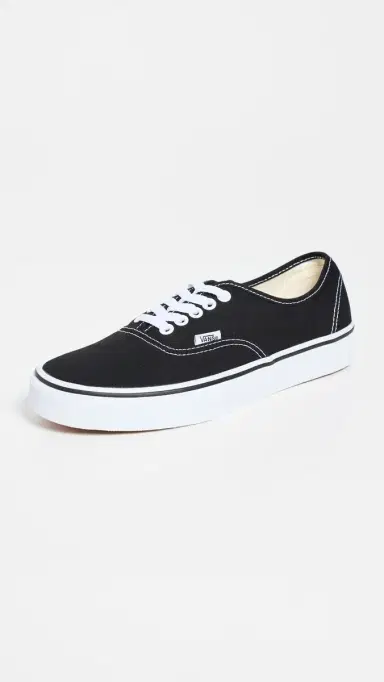 Vans Authentic Unisex Sneakers Black/White M 14 | Thumbnail 5