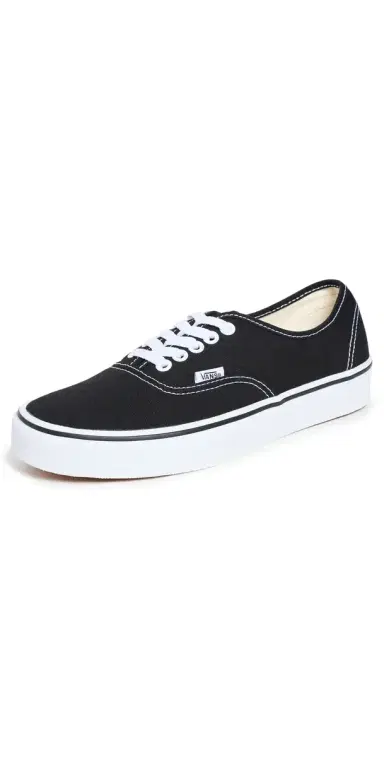 Vans Authentic Unisex Sneakers Black/White M 14 | Thumbnail 1