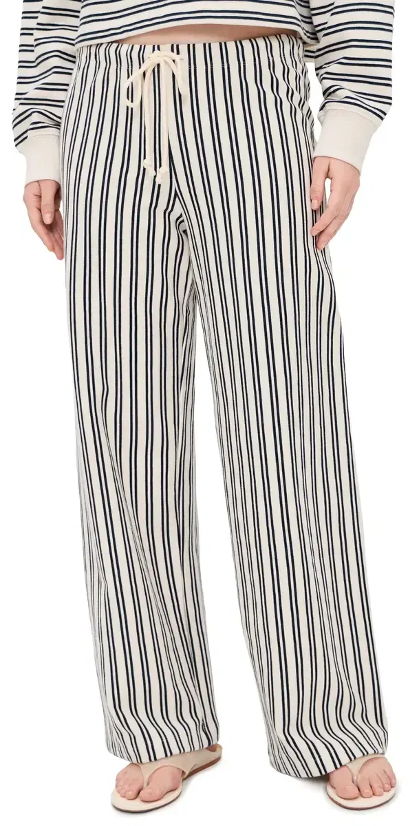 Amelise Trousers Natural/Navy