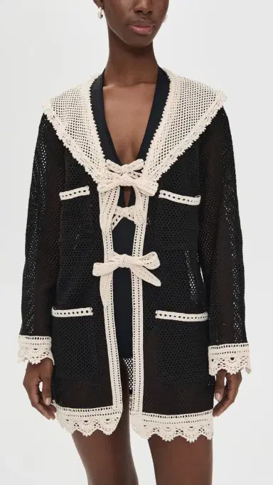 Sea Kendall Crochet Cover Up Multi S/M | Thumbnail 2 Sea Kendall Crochet Cover Up Multi S/M | Thumbnail 2