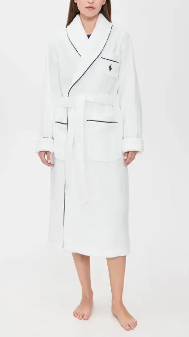 Polo Ralph Lauren Essentials Robe White Cloud | Thumbnail 2