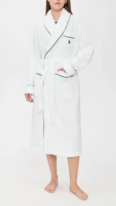 Polo Ralph Lauren Essentials Robe White Cloud | Thumbnail 5