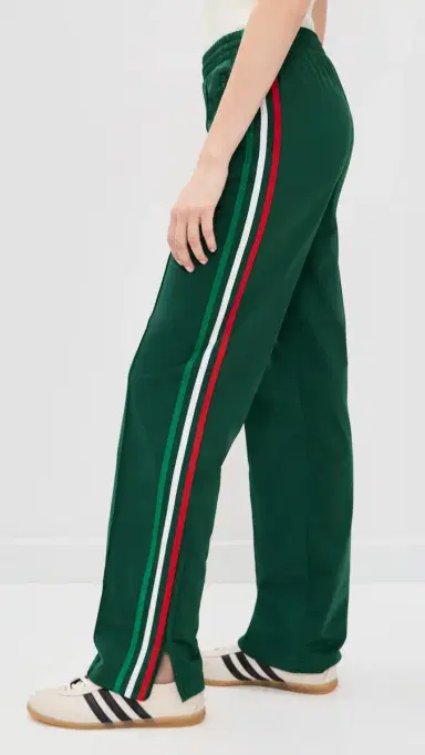 Adidas Firebird Classic Track Pants Team Dark Green/Bold Green/Wh S | Thumbnail 4