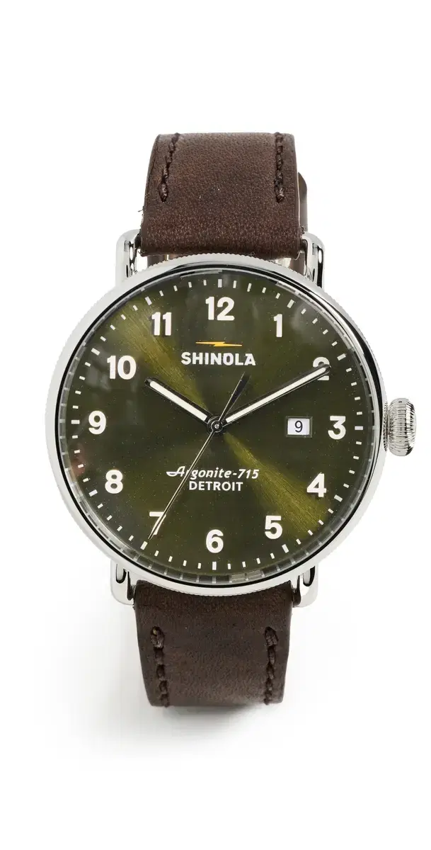 Shinola Canfield 3HD  Watch Dark Olive