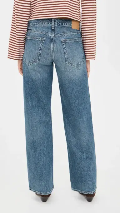 rag & bone Cam Full Straight Jeans Echo | Thumbnail 3