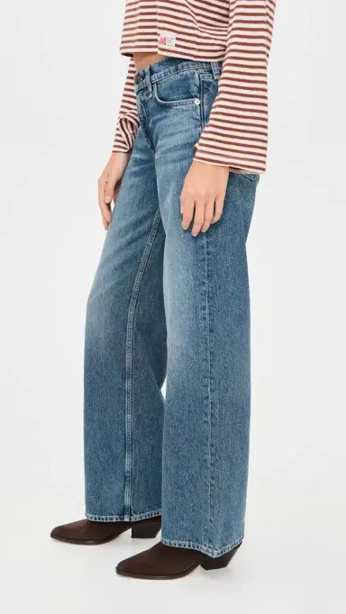 rag & bone Cam Full Straight Jeans Echo | Thumbnail 4