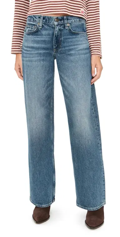 rag & bone Cam Full Straight Jeans Echo | Thumbnail 1