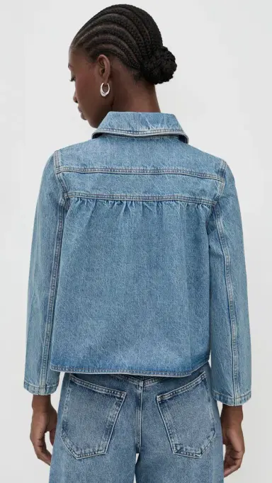 Ba&sh Tiny Denim Jacket Blue Jeans | Thumbnail 3 Ba&sh Tiny Denim Jacket Blue Jeans | Thumbnail 3