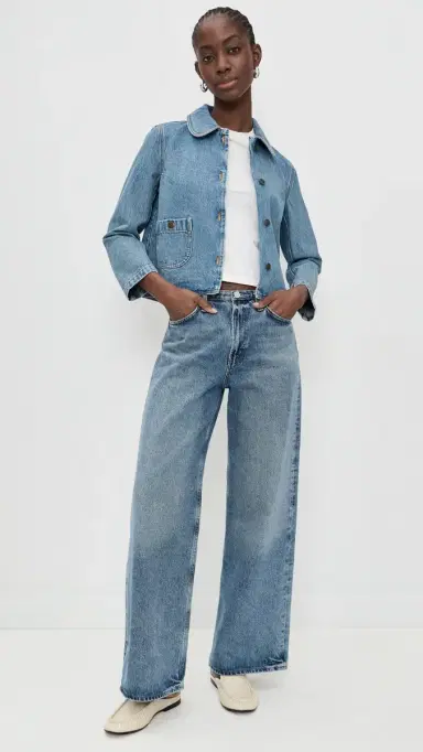 Ba&sh Tiny Denim Jacket Blue Jeans | Thumbnail 5 Ba&sh Tiny Denim Jacket Blue Jeans | Thumbnail 5