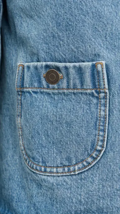 Ba&sh Tiny Denim Jacket Blue Jeans | Thumbnail 6 Ba&sh Tiny Denim Jacket Blue Jeans | Thumbnail 6