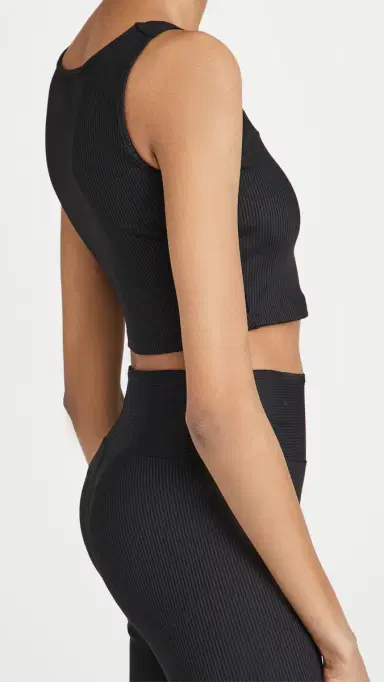 Year of Ours Ribbed Active Bra Black | Thumbnail 4