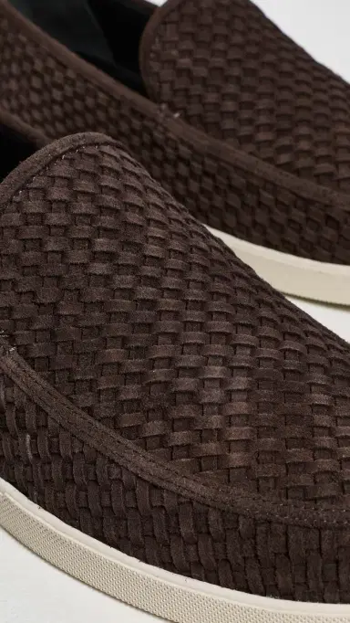 Vince Sonoma Weave Suede Loafers Cocoa Brown 9 | Thumbnail 5