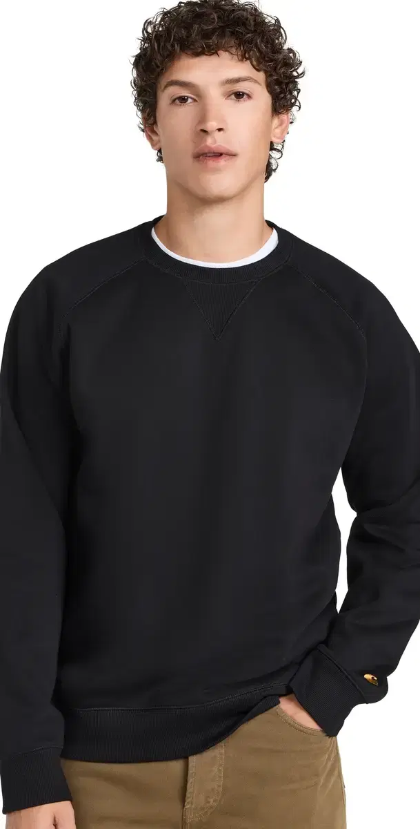 Chase Crewneck weatshirt Black/Gold