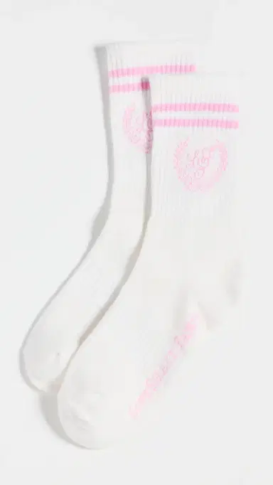 LoveShackFancy Lowell Socks White | Thumbnail 2
