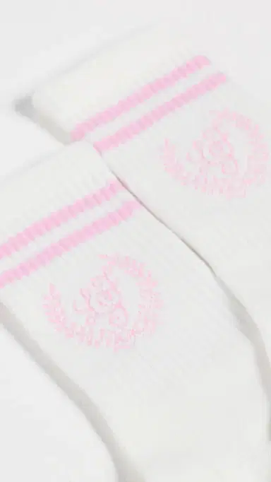 LoveShackFancy Lowell Socks White | Thumbnail 3