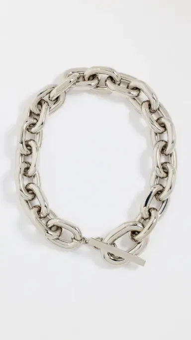 Rabanne XL Link Necklace Silver One Size | Thumbnail 2