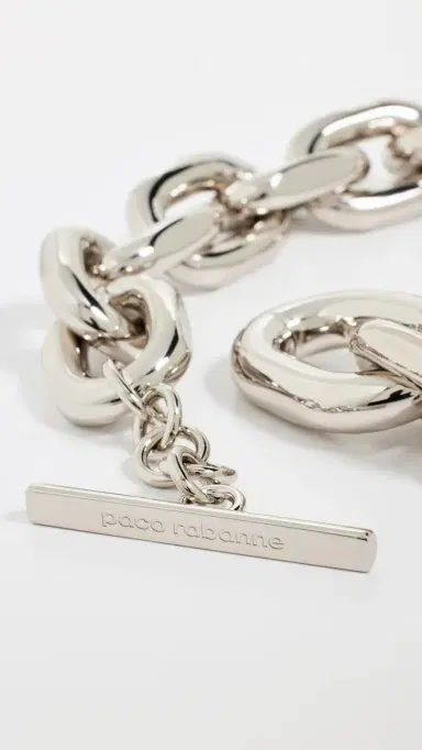 Rabanne XL Link Necklace Silver One Size | Thumbnail 4