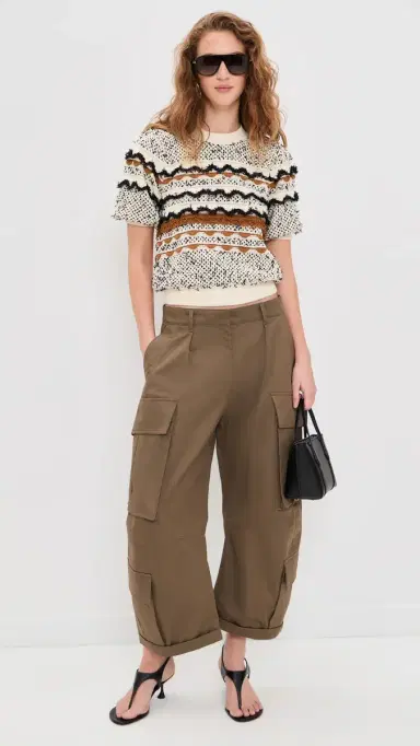 Ulla Johnson Andira Short Sleeve Knit Top callop | Thumbnail 5