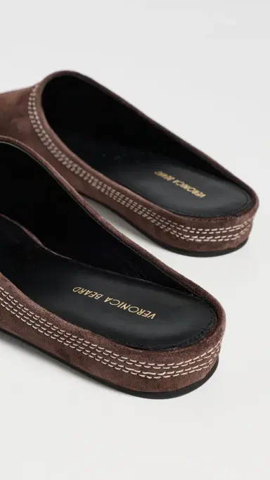 Veronica Beard Narcisa Mules Espresso | Thumbnail 4