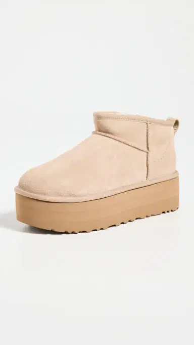 UGG Classic Ultra Mini Platform Boots Sand 8 | Thumbnail 2