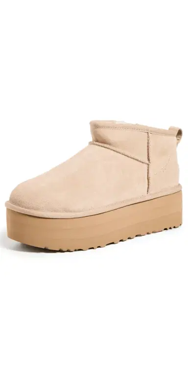 UGG Classic Ultra Mini Platform Boots Sand 8 | Thumbnail 1