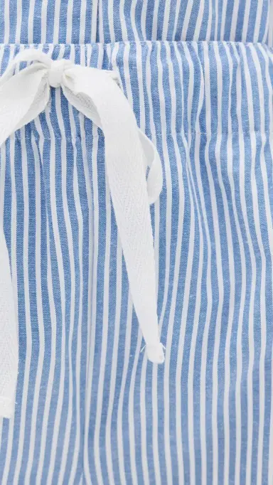 Petite Plume French Blue eersucker Pajama Set Blue | Thumbnail 6