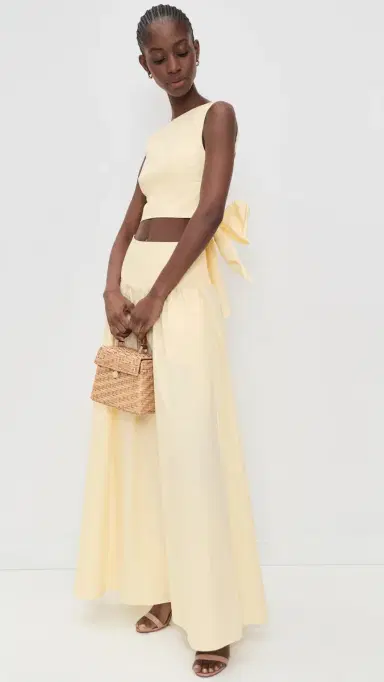 susana monaco Poplin Open Back Tie Tank | Thumbnail 5