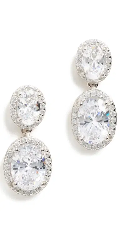 Shashi Halo Drop Earring | Thumbnail 1 Shashi Halo Drop Earring | Thumbnail 1