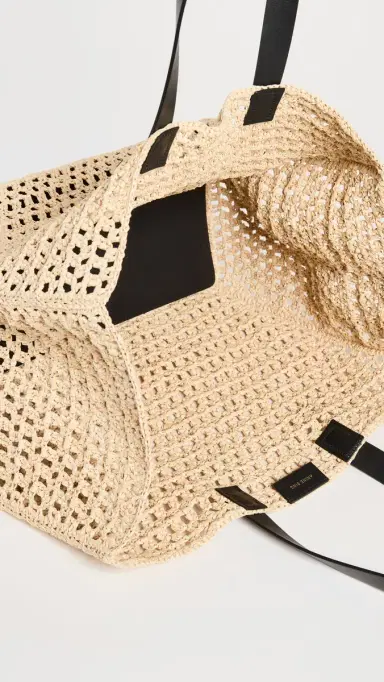 Anine Bing Large Rio Tote Sand One Size | Thumbnail 6 Anine Bing Large Rio Tote Sand One Size | Thumbnail 6