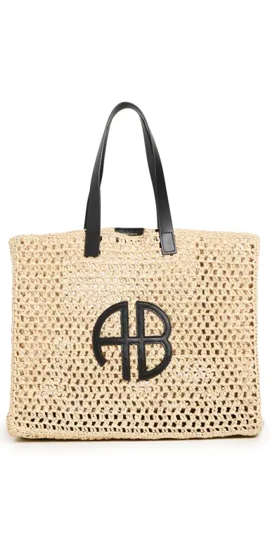 Anine Bing Large Rio Tote Sand One Size | Thumbnail 1 Anine Bing Large Rio Tote Sand One Size | Thumbnail 1