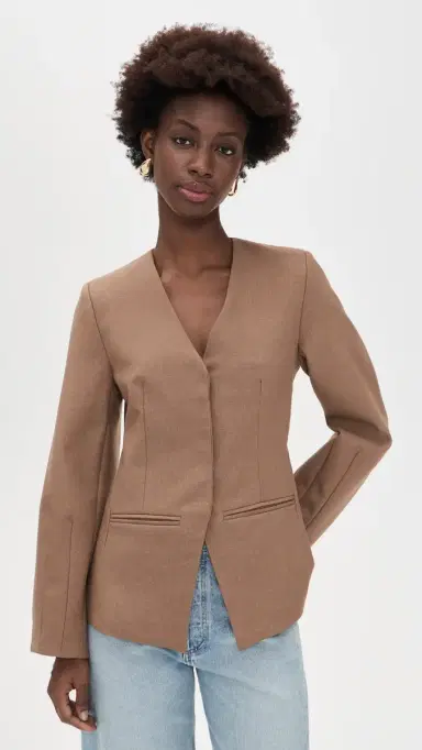 4th & Reckless Stanlie Blazer Taupe S | Thumbnail 2 4th & Reckless Stanlie Blazer Taupe S | Thumbnail 2