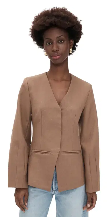 4th & Reckless Stanlie Blazer Taupe S | Thumbnail 1 4th & Reckless Stanlie Blazer Taupe S | Thumbnail 1