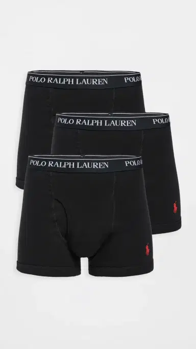 Polo Ralph Lauren Underwear Classic Fit Cotton Trunks 3 Pack Polo Black S | Thumbnail 2 Polo Ralph Lauren Underwear Classic Fit Cotton Trunks 3 Pack Polo Black S | Thumbnail 2