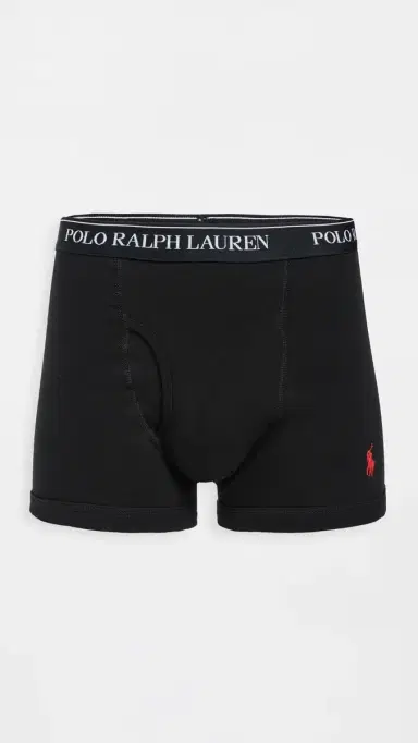 Polo Ralph Lauren Underwear Classic Fit Cotton Trunks 3 Pack Polo Black S | Thumbnail 3 Polo Ralph Lauren Underwear Classic Fit Cotton Trunks 3 Pack Polo Black S | Thumbnail 3