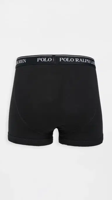 Polo Ralph Lauren Underwear Classic Fit Cotton Trunks 3 Pack Polo Black S | Thumbnail 4 Polo Ralph Lauren Underwear Classic Fit Cotton Trunks 3 Pack Polo Black S | Thumbnail 4