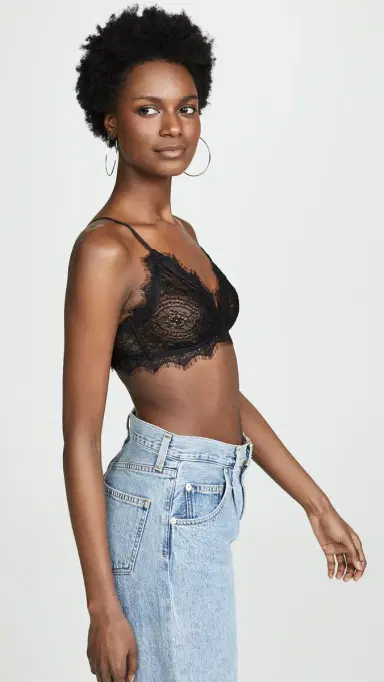 Anine Bing Lace Bra With Trim | Thumbnail 4