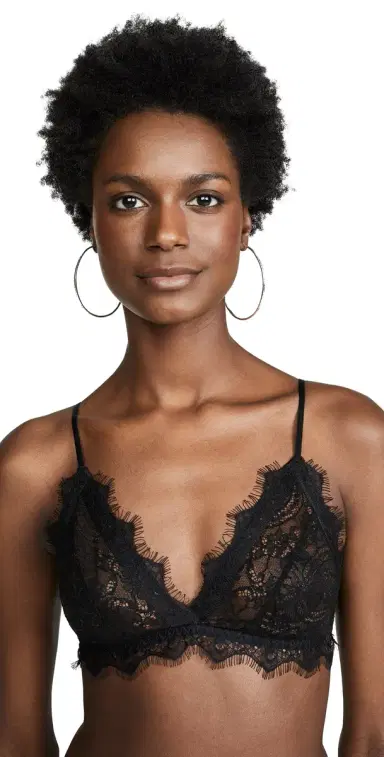 Anine Bing Lace Bra With Trim | Thumbnail 1