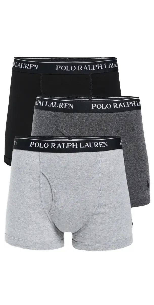 Classic Fit Cotton Trunks 3 Pack Andover/adison/Polo Black