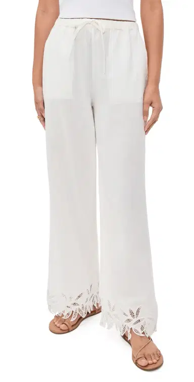 RAILS Emmie Pants White Palm Embroidery | Thumbnail 1 RAILS Emmie Pants White Palm Embroidery | Thumbnail 1