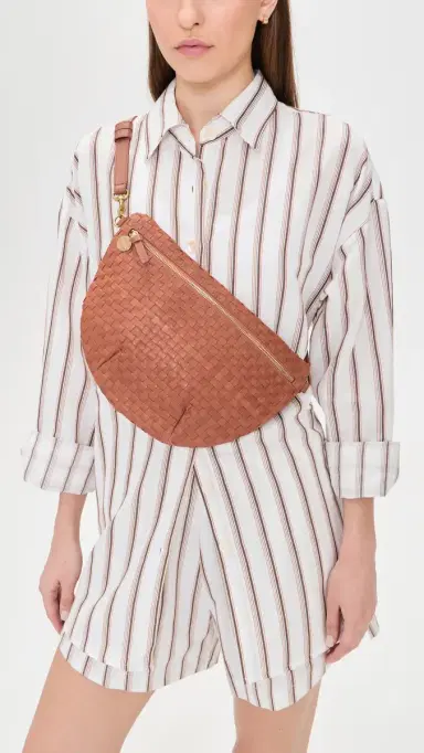 Clare V. Grande Fanny Belt Bag Rose Clay One Size | Thumbnail 3