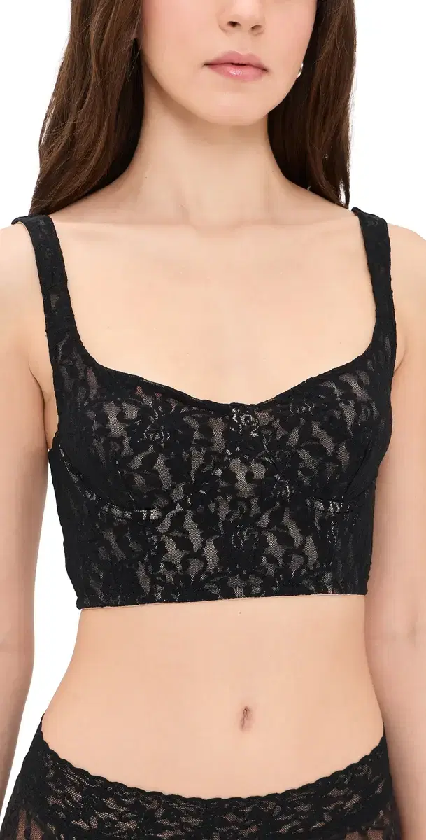 Underwire Cropped Camisole Black Underwire Cropped Camisole Black