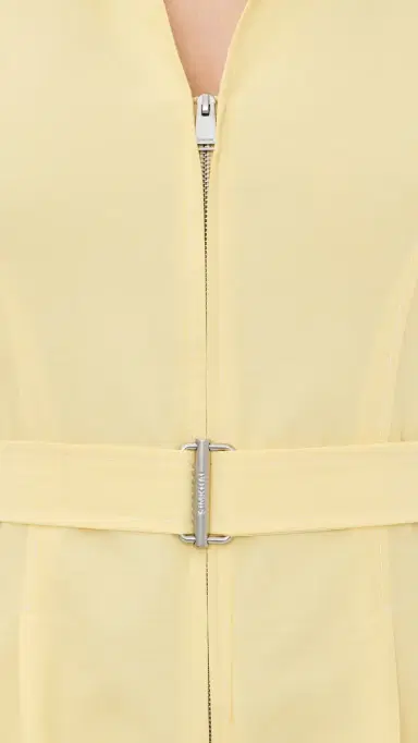 SIMKHAI Meridith Cotton Midi Dress Buttercream | Thumbnail 6