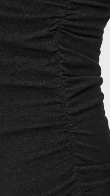 James Perse Ruched Tank Mini Dress Black 1 | Thumbnail 6