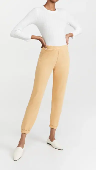 LESET Pointelle Slim Fit Top White | Thumbnail 5