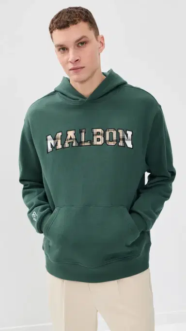 Malbon Fesque Preston Hoodie Hunter Green | Thumbnail 2