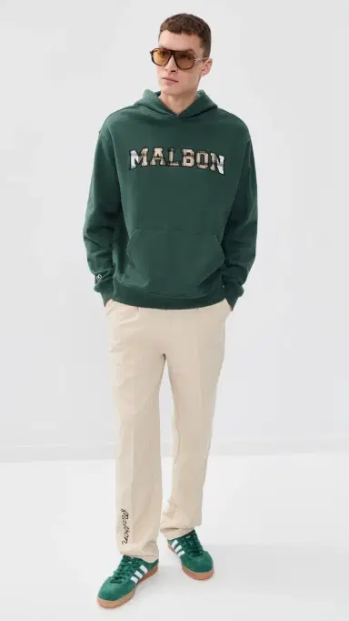 Malbon Fesque Preston Hoodie Hunter Green | Thumbnail 5