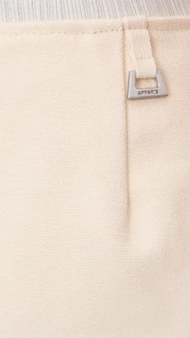 Apparis Ella Canvas Mini Skirt Off White | Thumbnail 6