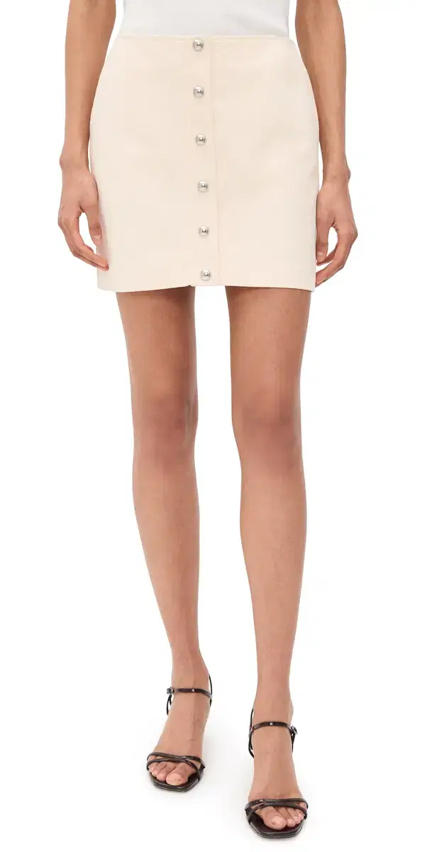 Ella Canvas ini Skirt Off White