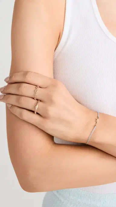 Zoë Chicco 14k Gold Small Mariner Chain Ring Gold | Thumbnail 3