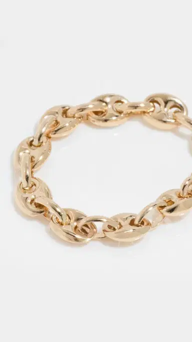 Zoë Chicco 14k Gold Small Mariner Chain Ring Gold | Thumbnail 4